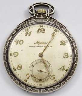 STŘÍBRNÉ KAPESNÍ HODINKY ALPINA - MATTHIAS MEINDL, WIEN