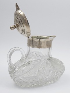 DŽBÁN Z KŘIŠŤÁLOVÉHO SKLA A STŘÍBRA - FRANZ BIBUS