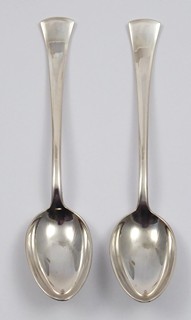 DVĚ STŘÍBRNÉ ART DECO MOKA LŽIČKY - SANDRIK