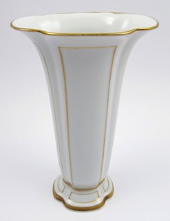 CARL REHM (NAR. 1890) - VYŠŠÍ VÁZA SE ZLACENÍM - LORENZ HUTSCHENREUTHER, SELB