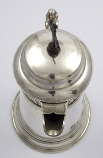 STŘÍBŘENÁ VĚTŠÍ LITURGICKÁ KONVICE - J.A. HIETEL, LIPSKO