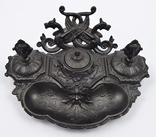 KALAMÁŘ Z UMĚLECKÉ LITINY - PHILIPP HAMERAN A E.G. ZIMMERMANN