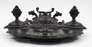 KALAMÁŘ Z UMĚLECKÉ LITINY - PHILIPP HAMERAN A E.G. ZIMMERMANN