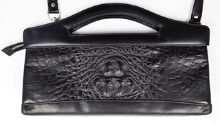 KABELKA Z PRAVÉ KROKODÝLÍ KŮŽE - DO RUKY I PŘES RAMENO