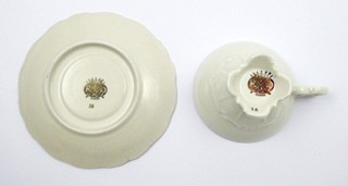 ČAJOVÝ ŠÁLEK S PERLETÍ A RŮŽÍ - RUDOLF WÄCHTER, KIRCHENLAMITZ