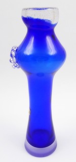 Jaroslav Tabara (1932 - 2020) - KOBALTOVĚ MODRÁ A ČIRÁ VÁZA - LEDNICKÉ ROVNE