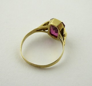 ZLATÝ PRSTEN S PŘÍRODNÍM MELOUNOVÝM TURMALÍNEM - KAREL ŠTĚPÁN, PRAHA
