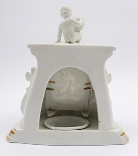 OSVĚTLENÍ, LITOFANIE S ANDĚLEM STRÁŽNÝM - PRENSAICH, PLAUE