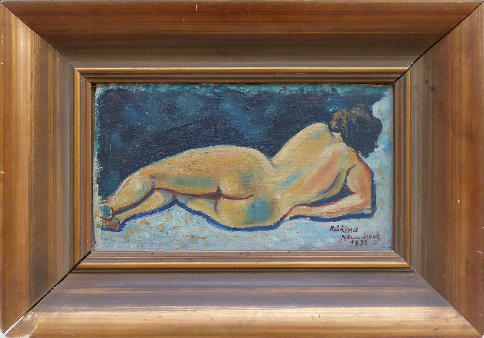 BEDŘICH MUDROCH (1898-1962) - LEŽÍCÍ NAHÁ ŽENA