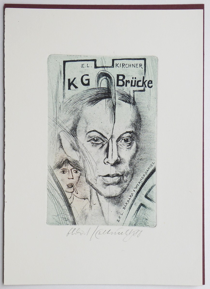 OLDŘICH KULHÁNEK (1940-2013) - KG BRÜCKE, EXLIBRIS