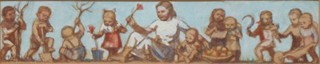 VOJTĚCH TITTELBACH (1900-1971) - NÁVRH NA MOZAIKU PRO HRZÁNSKÝ PALÁC