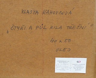 VLASTA KAHOVCOVÁ (NAR. 1944) - ČTYŘI A PŮL KILA TŘEŠNÍ