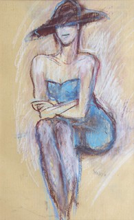 ALENA SYNKOVÁ (NAR. 1953) - DÁMA V KLOBOUKU