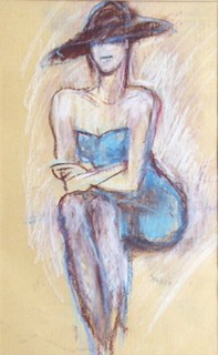 ALENA SYNKOVÁ (NAR. 1953) - DÁMA V KLOBOUKU