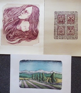 TŘI BAREVNÉ LITOGRAFIE - NEŠKODNÁ, NOVÁKOVÁ, SOBOTKOVÁ