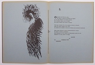 TOYEN (1902-1980), E.-CH. FLAMAND - À UN OISEAU DE HOUILLE PERCHÉ SUR LA PLUS HAUTE BRANCHE DU FEU