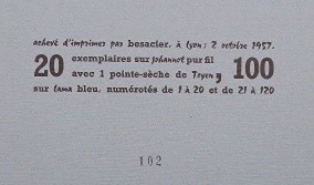 TOYEN (1902-1980), E.-CH. FLAMAND - À UN OISEAU DE HOUILLE PERCHÉ SUR LA PLUS HAUTE BRANCHE DU FEU