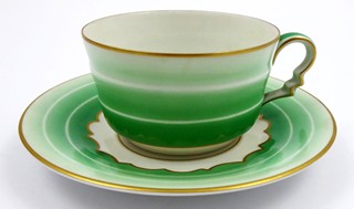 ART DECO MOKA ŠÁLEK S PODŠÁLKEM - ROSENTHAL, MADEILENE