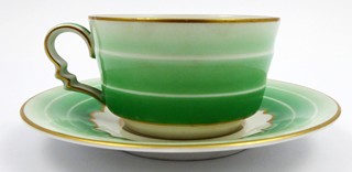 ART DECO MOKA ŠÁLEK S PODŠÁLKEM - ROSENTHAL, MADEILENE