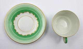 ART DECO MOKA ŠÁLEK S PODŠÁLKEM - ROSENTHAL, MADEILENE
