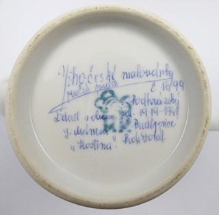 VÁCLAV PODHRÁZSKÝ (1897-1935) - KÁVOVÝ SERVIS S RUČNÍ MALBOU - JIHOČESKÉ MALOVÁNKY