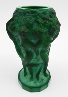 FRANTIŠEK PAZOUREK (1905-1997) - VÁZIČKA VINOBRANÍ S ŽENSKÝMI AKTY - INGRID, CURT SCHLEVOGT