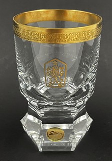 SKLENICE NA PIVO SE STÁTNÍM ZNAKEM ČSSR - MOSER