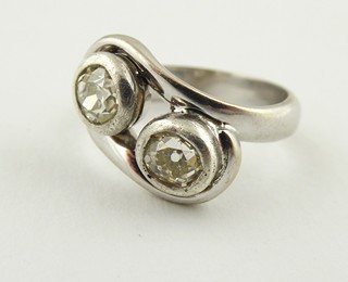 PRSTEN Z BÍLÉHO ZLATA S PŘÍRODNÍMI DIAMANTY - 1,00 CT