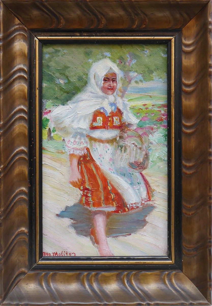 OTTO MOLITOR (1889-1965) - CESTOU DO MĚSTA, KOSTELEC U KYJOVA
