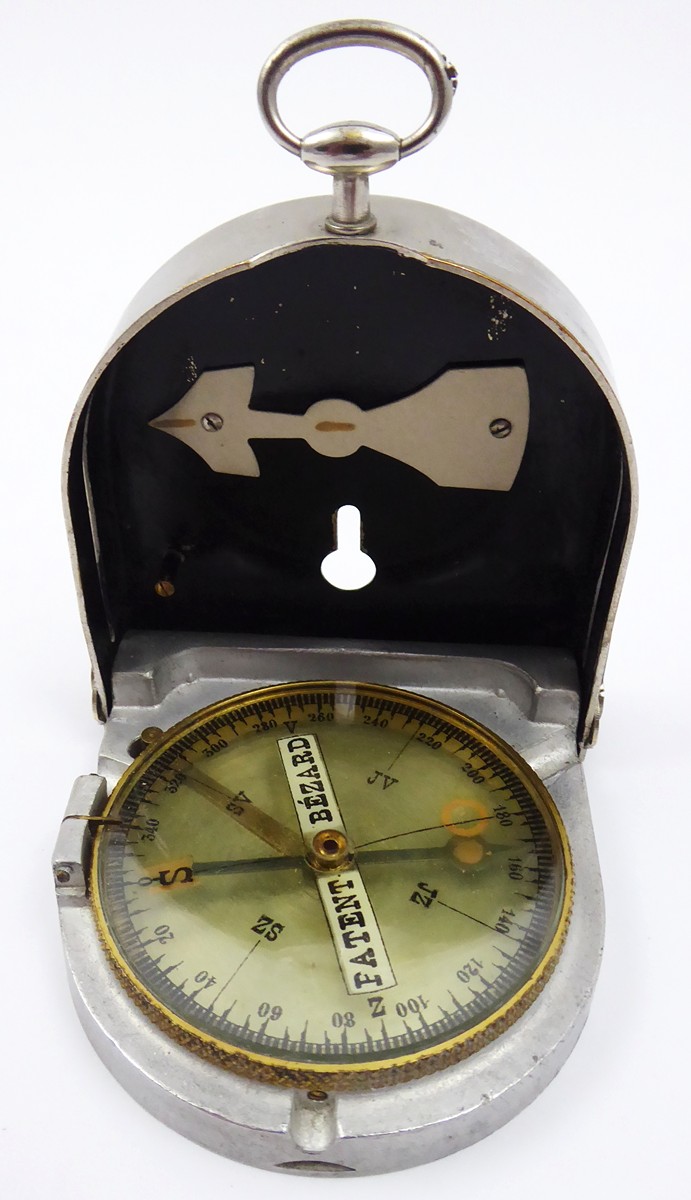NĚMECKÝ VOJENSKÝ KOMPAS, ROK 1928 - PATENT BÉZARD, MODEL II