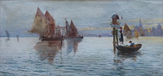 FRANTIŠEK MOTYČKA (NAR. 1877) - BENÁTSKÁ LAGUNA S CAPITELLO IN LAGUNA ZA SVÍTÁNÍ