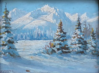 LADISLAV BERECZ (1910-1972) - SLAVKOVSKÝ ŠTÍT VE VYSOKÝCH TATRÁCH