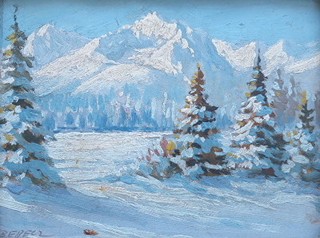 LADISLAV BERECZ (1910-1972) - SLAVKOVSKÝ ŠTÍT VE VYSOKÝCH TATRÁCH
