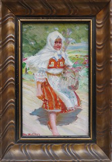 OTTO MOLITOR (1889-1965) - CESTOU DO MĚSTA, KOSTELEC U KYJOVA