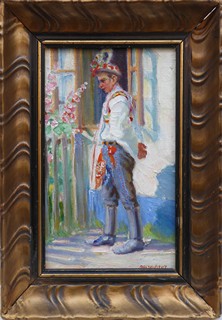 OTTO MOLITOR (1889-1965) - POD OKÉNKEM, MILOTICE U KYJOVA
