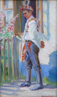 OTTO MOLITOR (1889-1965) - POD OKÉNKEM, MILOTICE U KYJOVA
