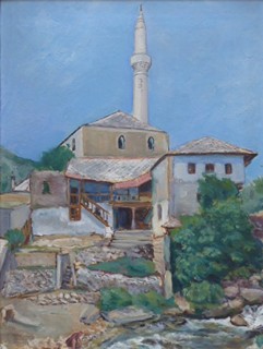RICHARD UHEREK (1900-1974) - MOSTAR, MINARET