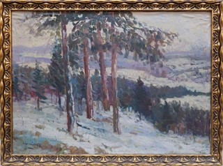 FRANTIŠEK ŠKRABÁNEK (1901-1974) - ZIMNÍ IMPRESE (NÁLADA)