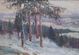 FRANTIŠEK ŠKRABÁNEK (1901-1974) - ZIMNÍ IMPRESE (NÁLADA)