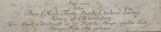 Johann Elias Ridinger (1698 - 1767) - JELEN V TÜBINGENSKÉM LESE