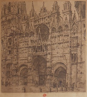 TAVÍK FRANTIŠEK ŠIMON (1877-1942) - PRŮČELÍ KATEDRÁLY V ROUEN