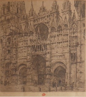 TAVÍK FRANTIŠEK ŠIMON (1877-1942) - PRŮČELÍ KATEDRÁLY V ROUEN