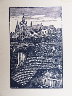 FRANTIŠEK KOBLIHA (1877-1962) - PRAHA - OSM PŮVODNÍCH DŘEVORYTŮ FRANTIŠKA KOBLIHY