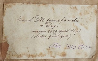 EMANUEL DÍTĚ ST. (1819-1872) - VLASTNÍ PODOBIZNA, AUTOPORTRÉT
