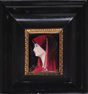GEORGES PAPAULT (1896-1965) - PORTRÉT SVATÉ FABIOLY - MINIATURA