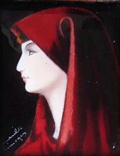 GEORGES PAPAULT (1896-1965) - PORTRÉT SVATÉ FABIOLY - MINIATURA