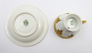 MOKA ŠÁLEK S PODŠÁLKEM S ORNAMENTY RŮŽE - ROSENTHAL, MARIA
