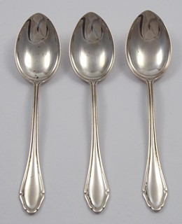 TŘI STŘÍBRNÉ LŽIČKY - GERBER FRITZ & CO., GÖRLITZ