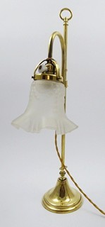 MOSAZNÁ POSUVNÁ STOLNÍ LAMPA