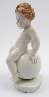 FRANZ NAGY (1883-1954) - PUTTO NA KOULI - ROSENTHAL, ROK 1939